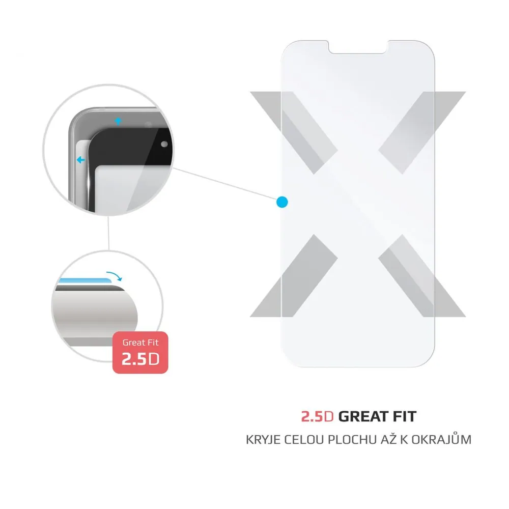 FIXED 2.5D üvegfólia Apple iPhone 13 Mini – 2. kép