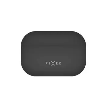 FIXED Silky szilikon tok Apple Airpods Pro fülhallgatóhoz, fekete