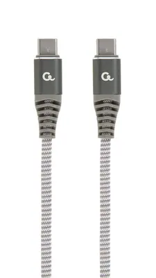 Gembird CC-USB2B-CMCM60-1.5M 60W Type-C Power Delivery (PD) Premium Charging & Data cable 1,5m Grey