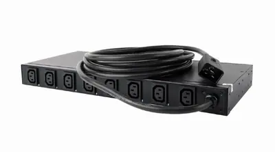 Gembird EG-PDU-007 Per-outlet-metering Power Distribution Unit Black – 2. kép