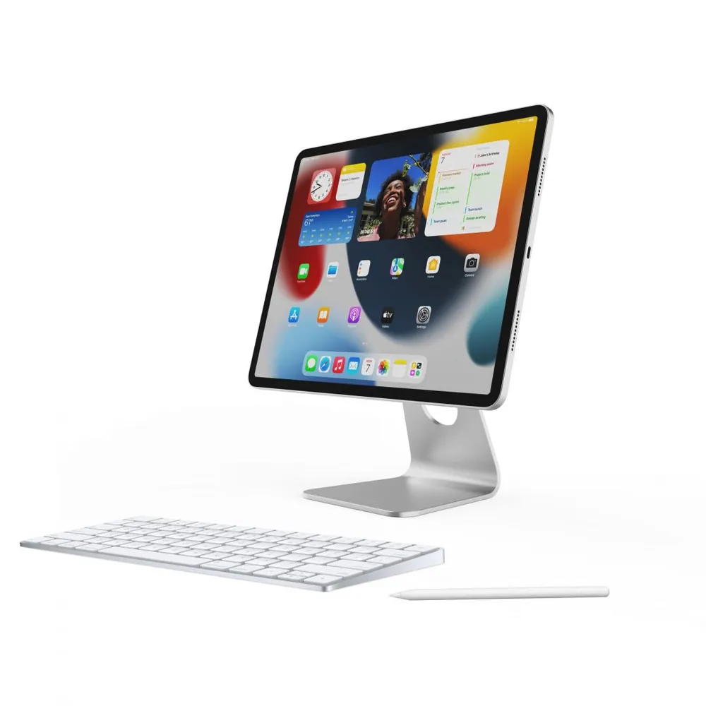 FIXED alumínium mágneses állvány Apple iPad Pro 12.9" (2018/2020/2021) ezüst – 5. kép