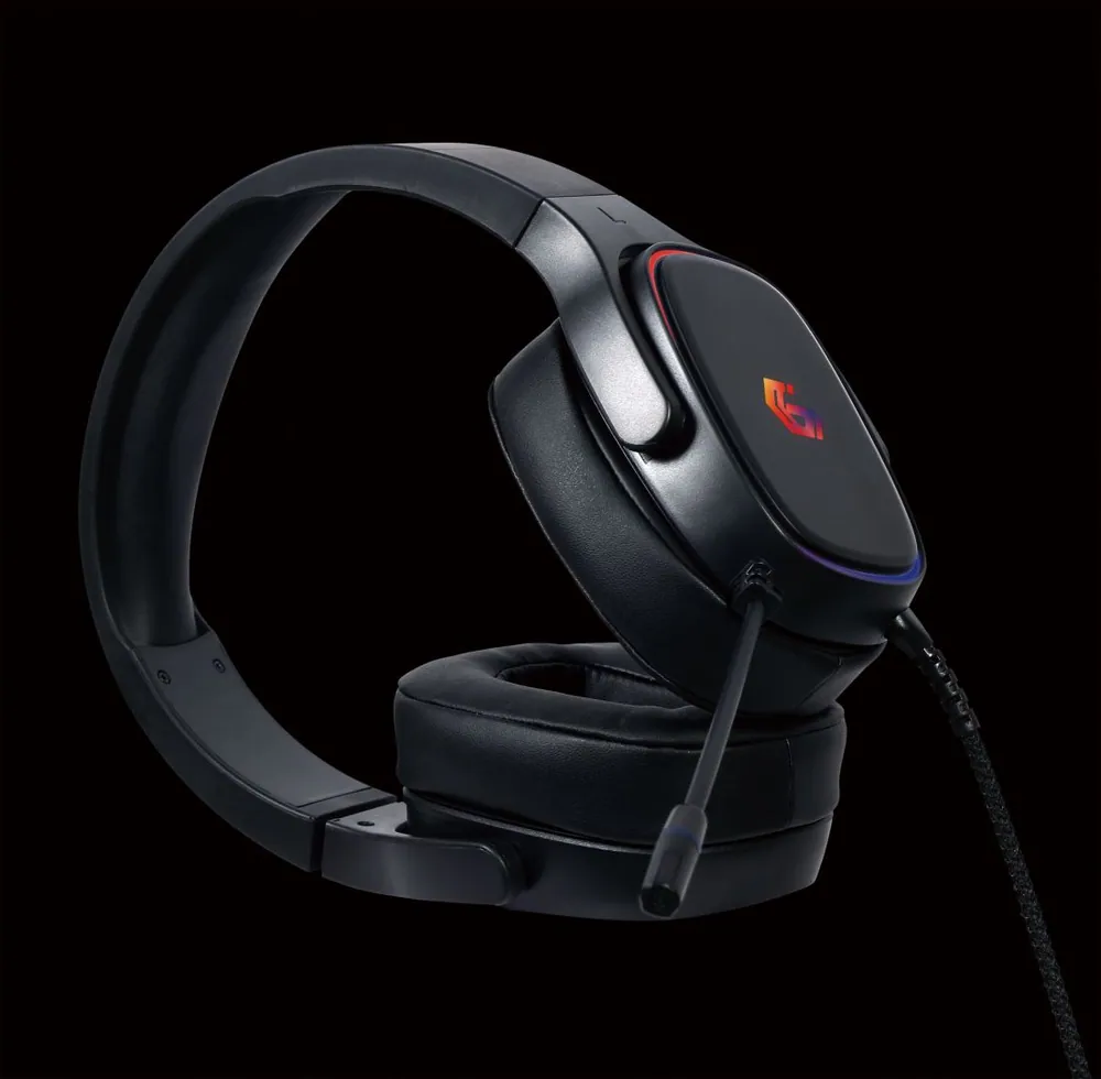 Gembird USB 7.1 Surround Gaming Headset with RGB Black – 3. kép