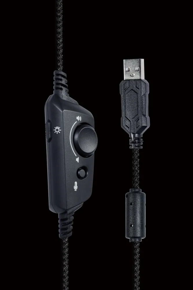 Gembird USB 7.1 Surround Gaming Headset with RGB Black – 4. kép