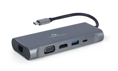Gembird A-CM-COMBO7-01 USB Type-C 7-in-1 Multi-Port Adapter Space Grey – 2. kép