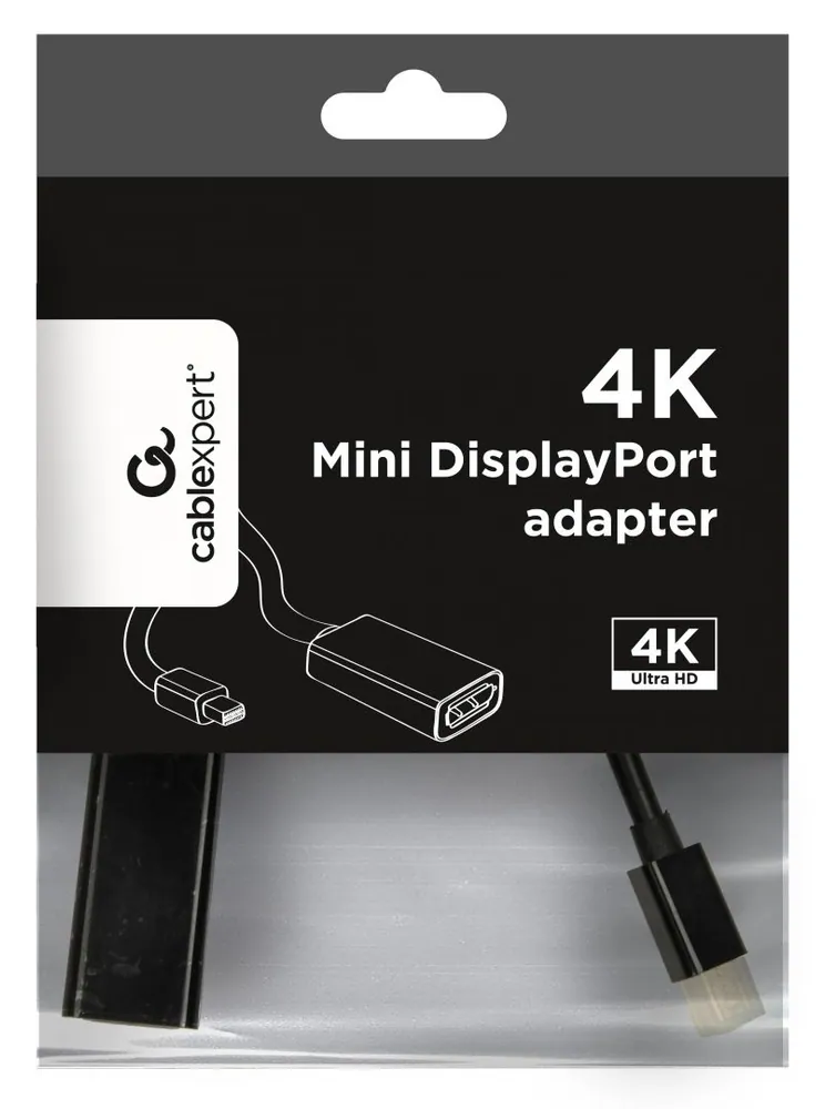 Gembird A-MDPM-DPF4K-01 4K MiniDisplayPort Adapter Black – 2. kép