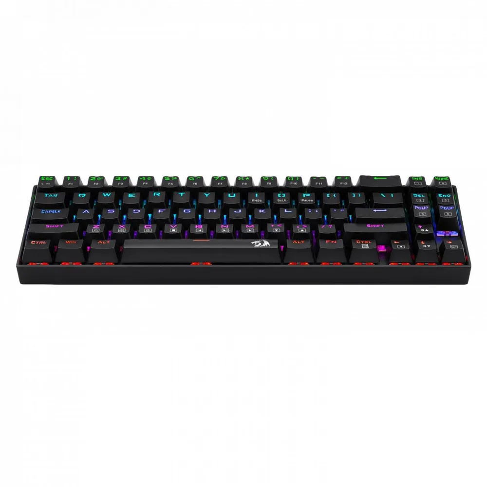 Redragon Deimos, Wired & Wireless Mechanical keyboard, RGB, brown switch Black HU – 4. kép