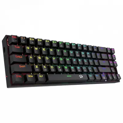 Redragon Deimos, Wired & Wireless Mechanical keyboard, RGB, blue switch Black HU – 2. kép