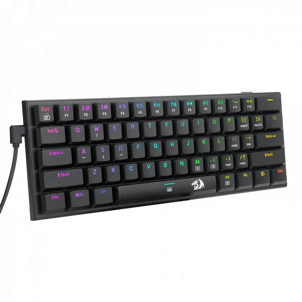 Redragon Anivia, wired mechanical keyboard,RGB, red switch Black HU – 7. kép
