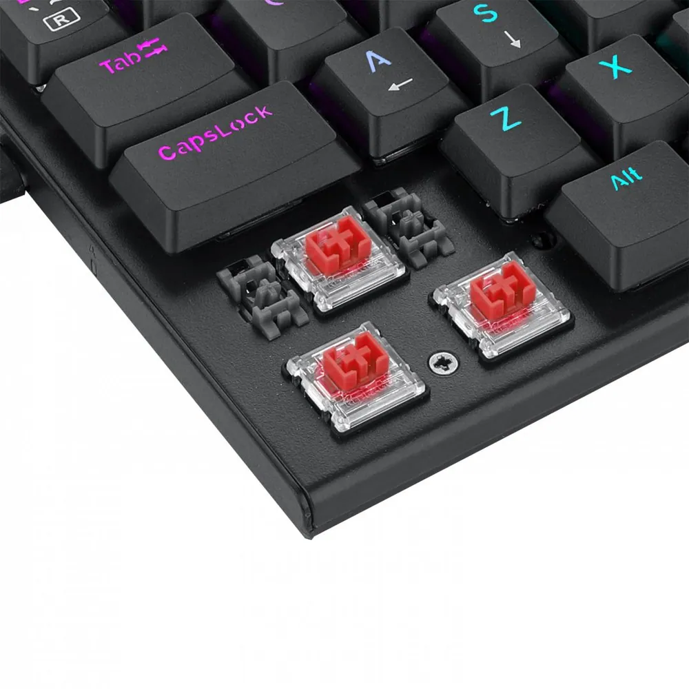 Redragon Anivia, wired mechanical keyboard,RGB, red switch Black HU – 9. kép