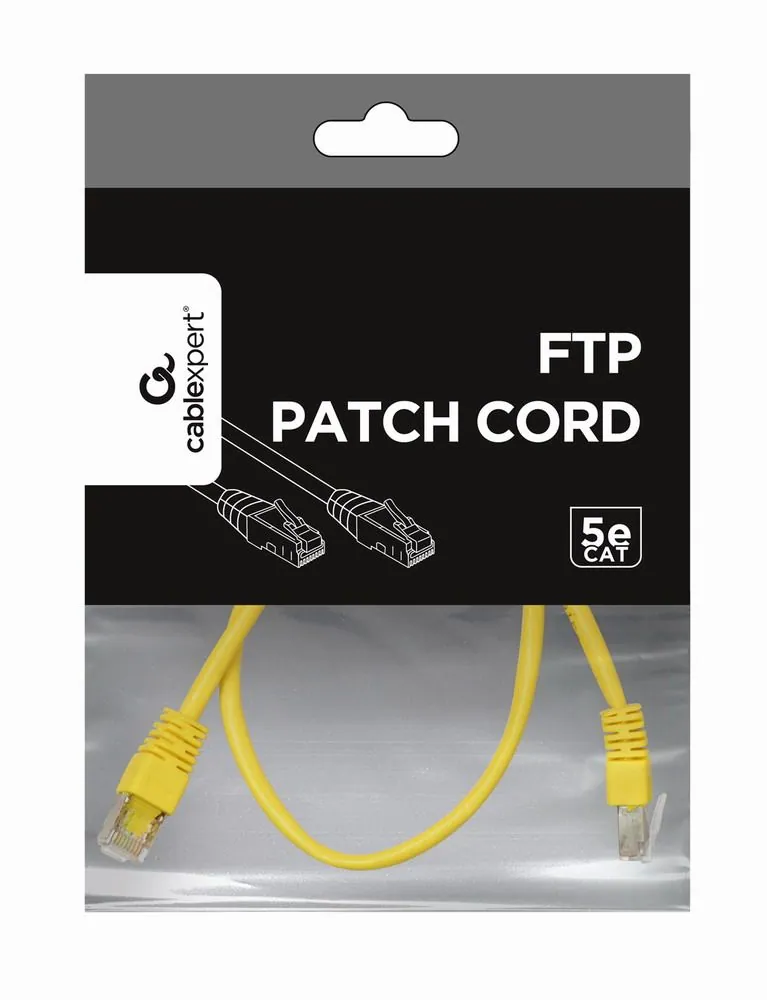 Gembird CAT5e F-UTP Patch Cable 1m Yellow – 4. kép