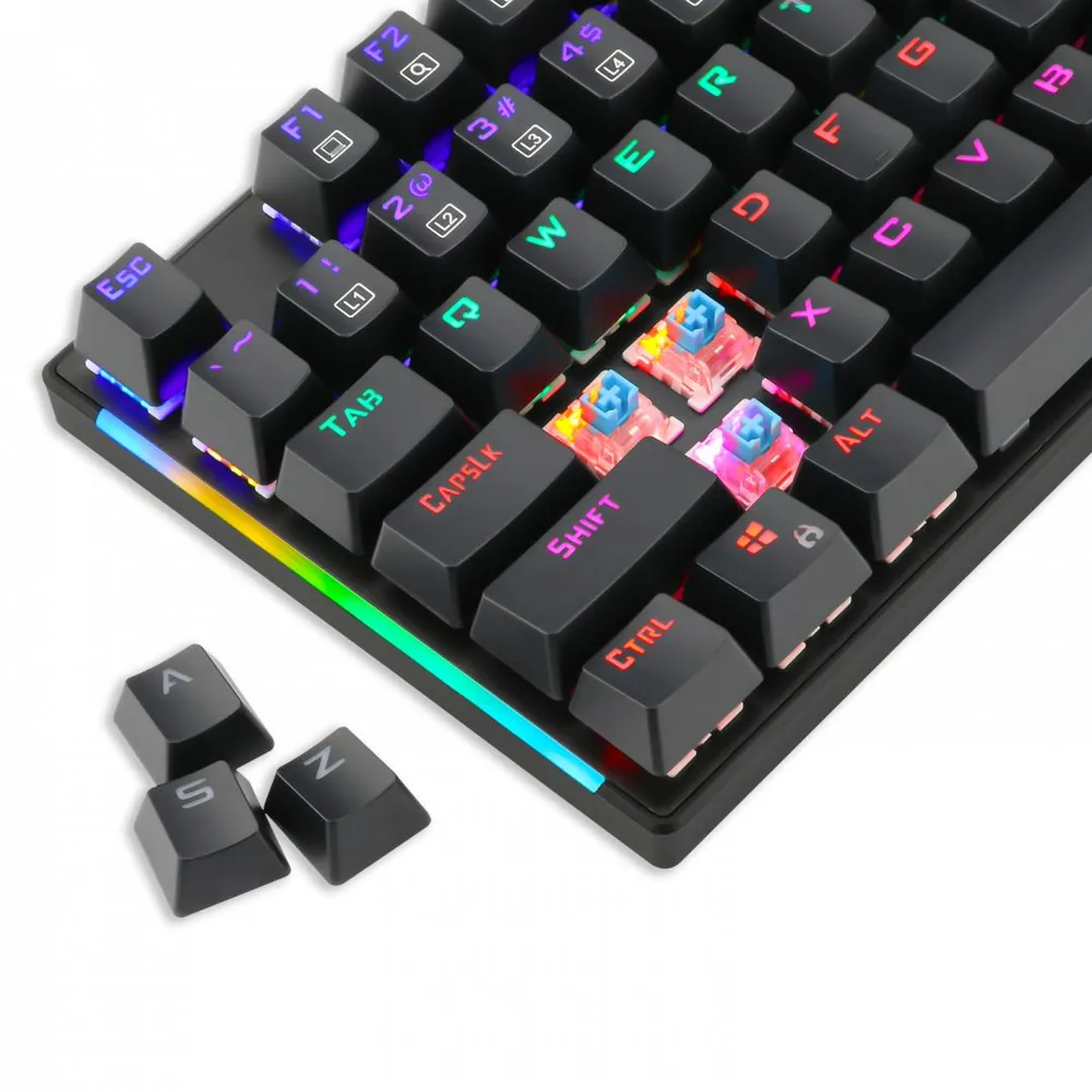 T-Dagger Naxos Wired Keyboard Blue Switch Black HU – 8. kép