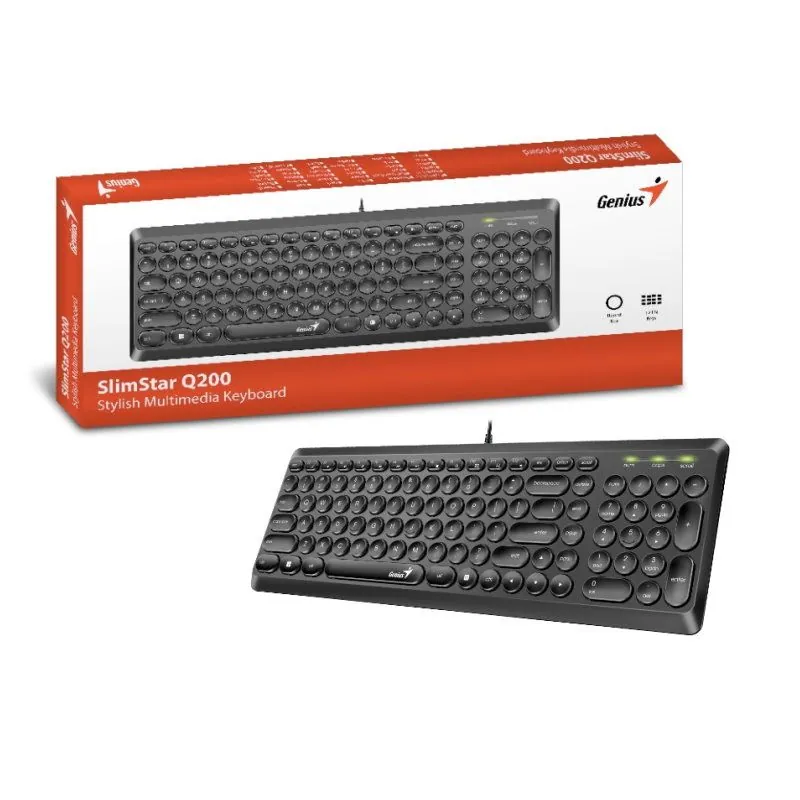 Genius SlimStar Q200 Keyboard Black HU – 3. kép