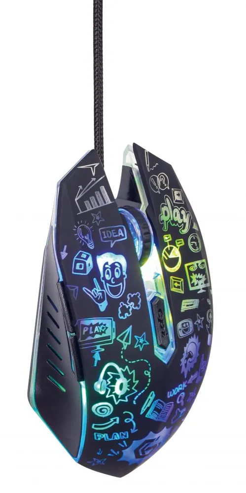 Gembird MUS-6B-GRAFIX-01 optical mouse Black – 2. kép