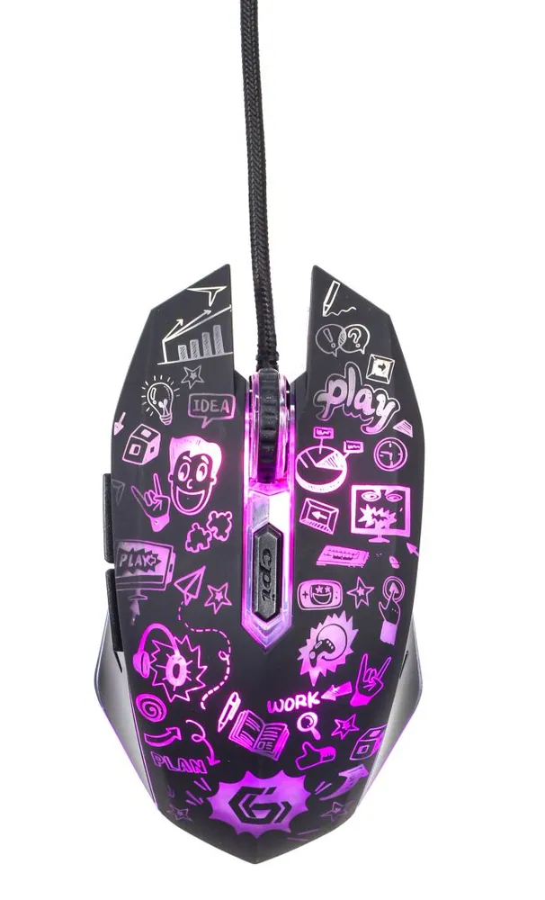 Gembird MUS-6B-GRAFIX-01 optical mouse Black – 3. kép
