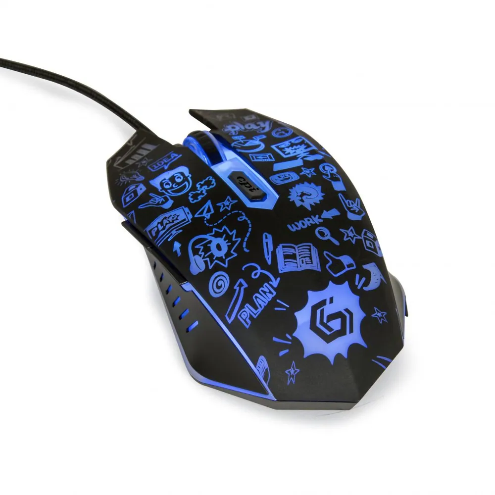Gembird MUS-6B-GRAFIX-01 optical mouse Black – 5. kép