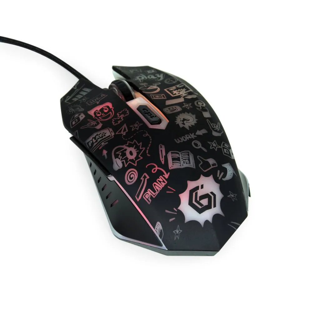 Gembird MUS-6B-GRAFIX-01 optical mouse Black – 6. kép