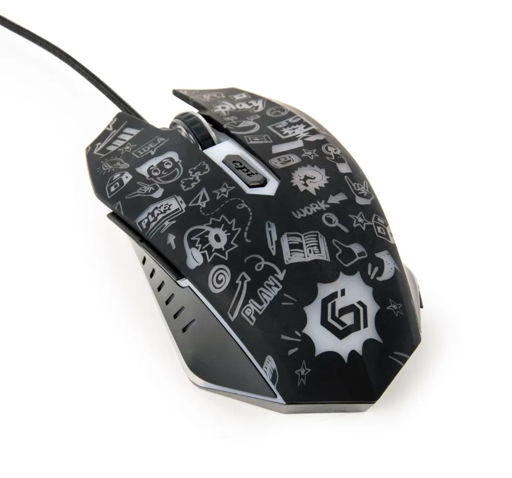 Gembird MUS-6B-GRAFIX-01 optical mouse Black – 7. kép