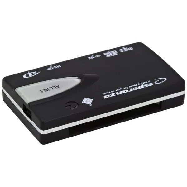 Esperanza EA129 All-In-One USB Card Reader Black – 2. kép