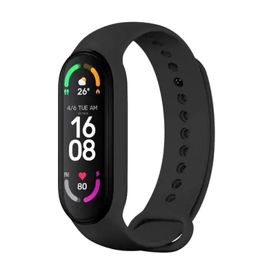 FIXED Szilikon szíj Xiaomi Band 7/ Mi Band 6/ Mi Band 5 okosórákhoz, fekete – 2. kép
