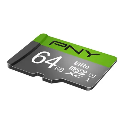 PNY 64GB microSDXC Elite Class 10 UHS-I + adapterrel – 2. kép