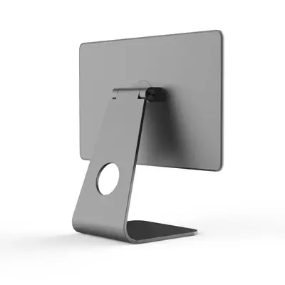 FIXED Mágneses aluminium tablet tartó állvány Apple iPad Pro 11"(2018/2020/2021) és iPad Air (2020/2022)-hez, sötétszürke – 2. kép