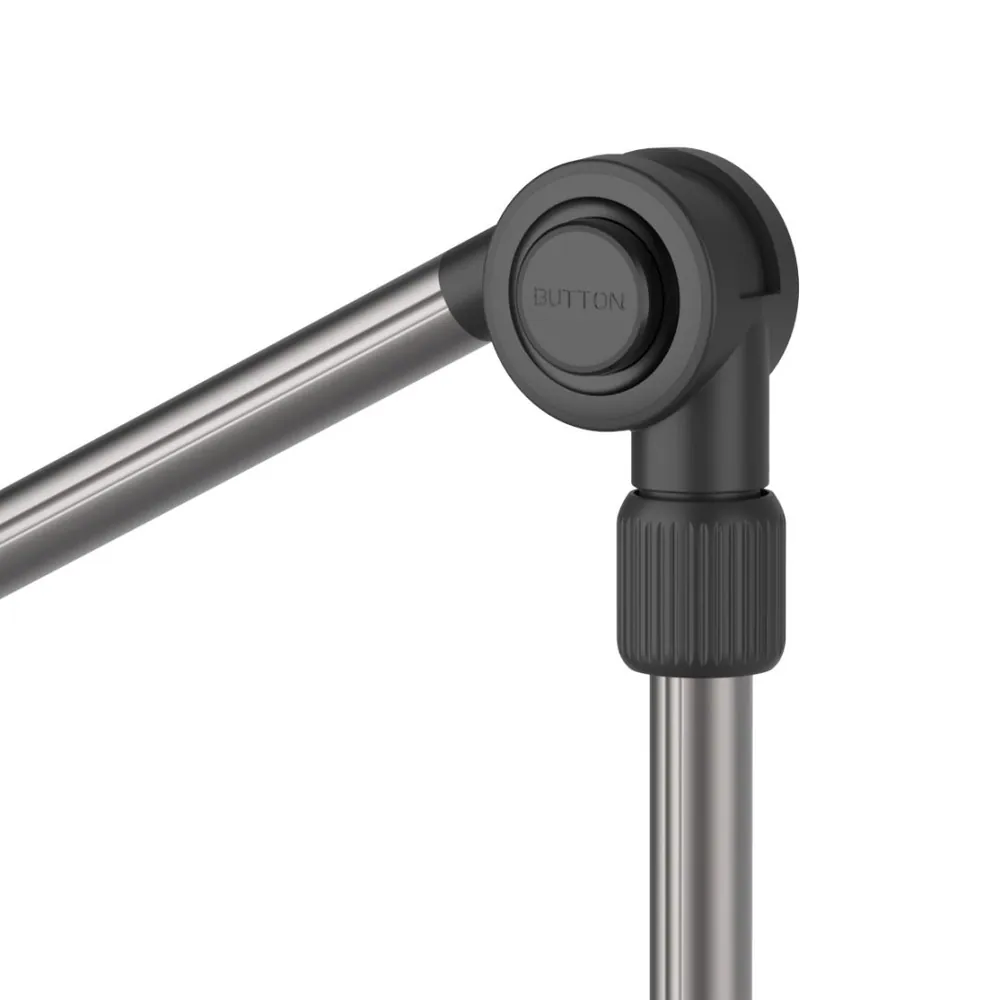 FIXED Univerzális asztali tablet/telefon tartó állvány forgatható és állítható karral, fekete – 5. kép