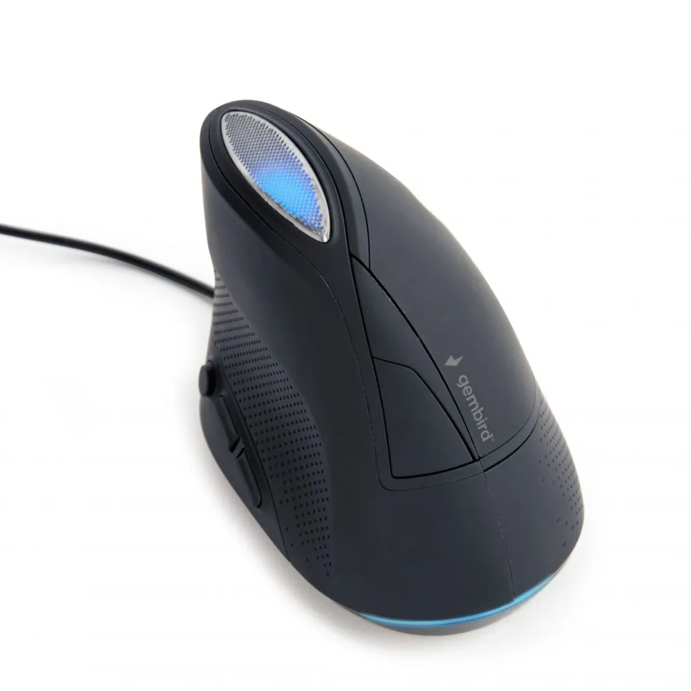 Gembird MUS-ERGO-03 Ergonomic mouse Space Gray – 4. kép