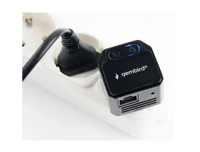 Gembird WNP-RP300-03-BK Wi-Fi repeater 300 Mbps Range Extender Black – 2. kép