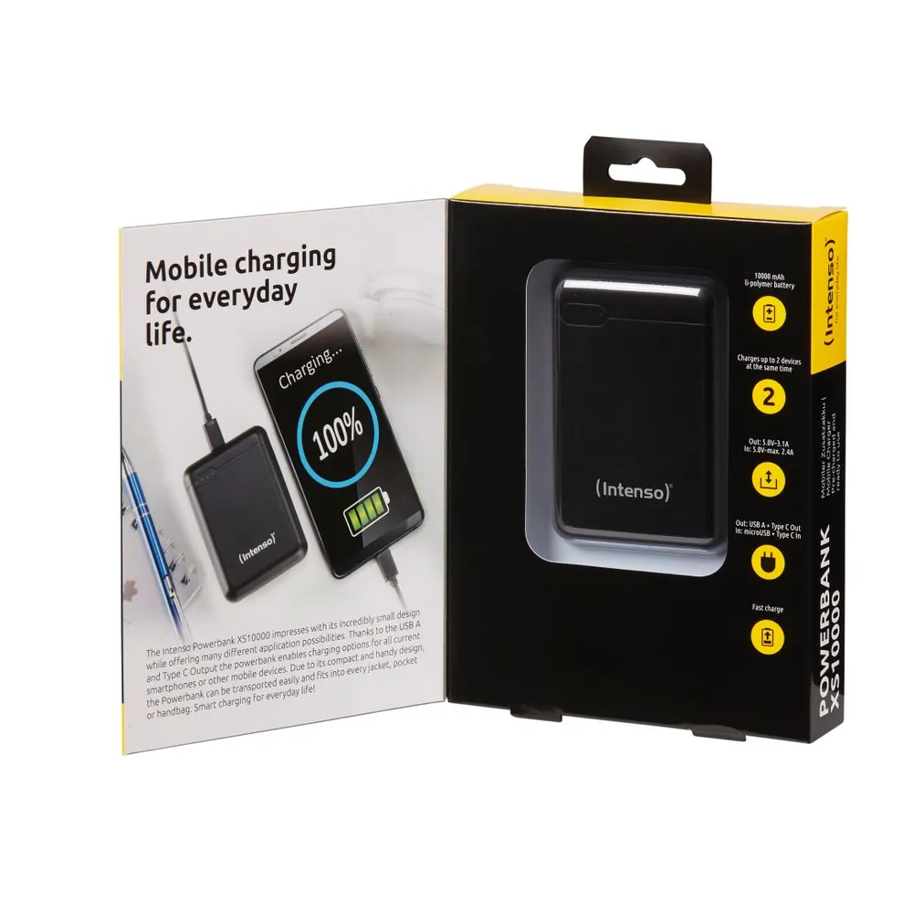 Intenso XS10000 10000mAh PowerBank Black – 3. kép