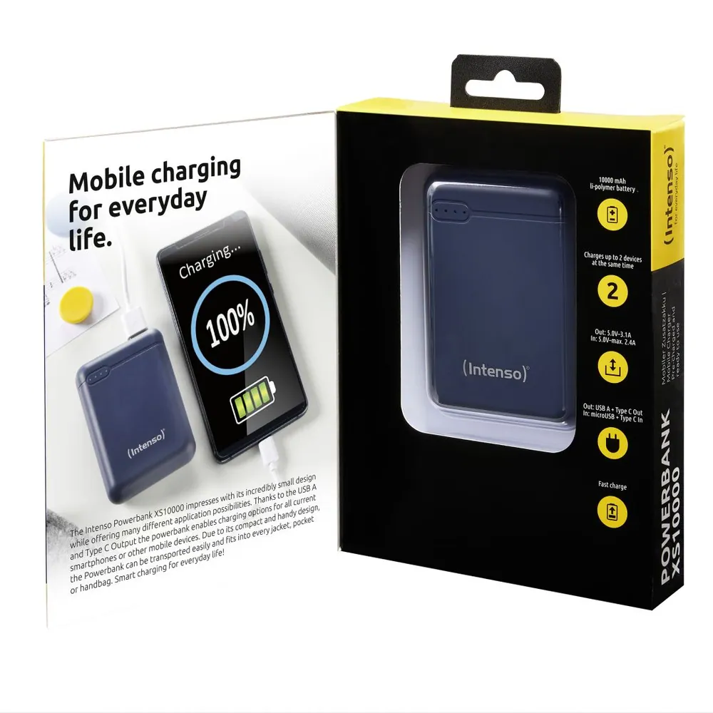 Intenso XS10000 10000mAh PowerBank Blue – 3. kép