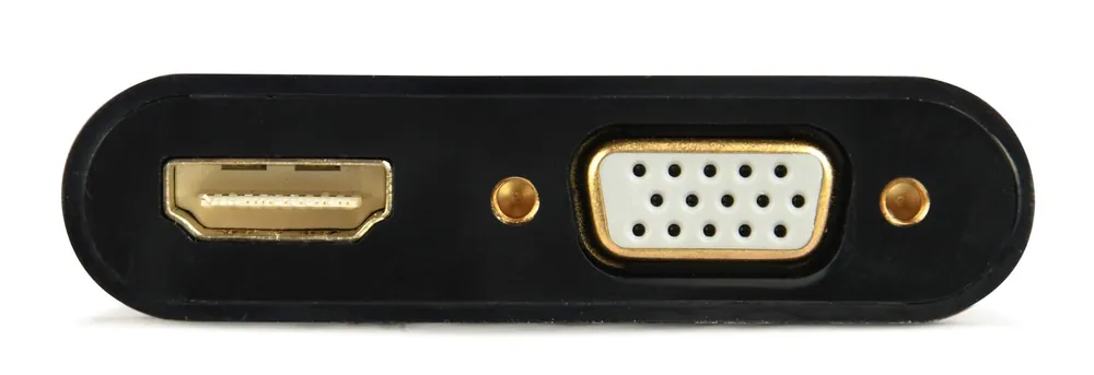 Gembird A-HDMIM-HDMIFVGAF HDMI male to HDMI female + VGA female + audio adapter cable Black – 3. kép