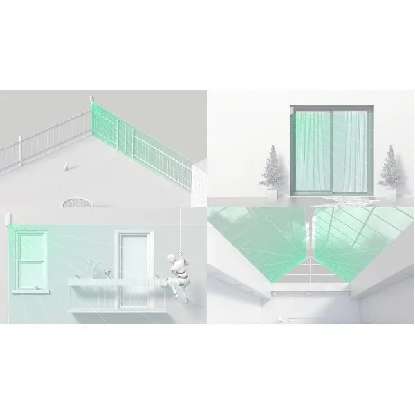 AJAX MotionProtect Curtain WH vezetéknélküli fehér függöny infra mozgásérzékelő – 3. kép