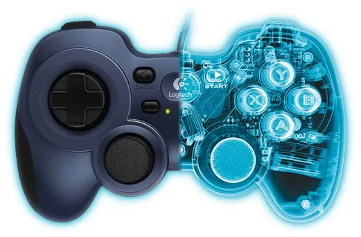Logitech F310 USB Gamepad Blue – 4. kép