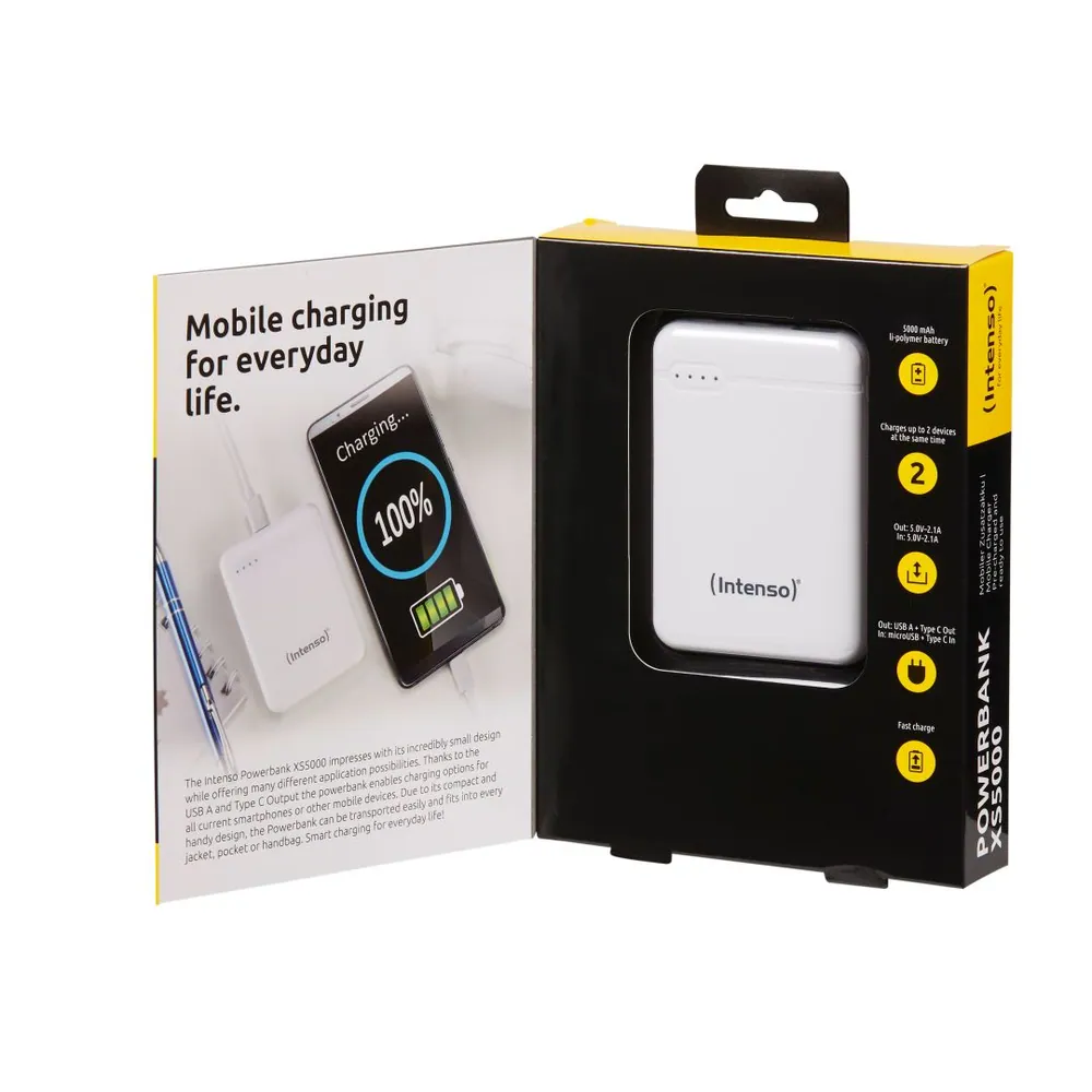 Intenso XS5000 5000mAh PowerBank White – 3. kép