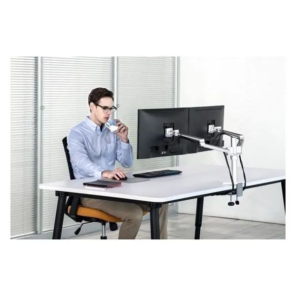 Spire CG-UGOL-2S Dual Monitor Arm 27" Silver – 6. kép