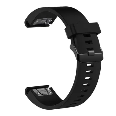 FIXED Szilikon szíj Garmin QuickFit okosórához 20mm, fekete – 2. kép