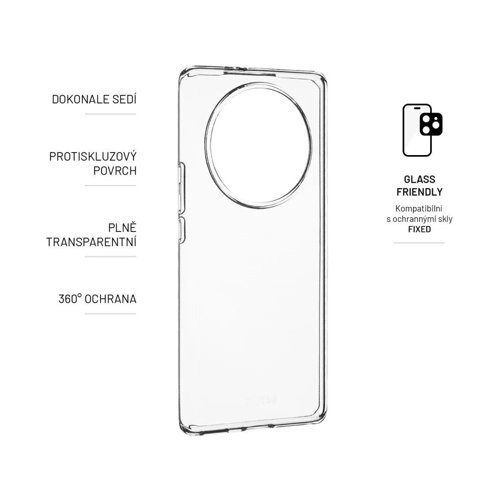 FIXED TPU Gél tok Honor Magic5 Lite 5G okostelefonhoz, átlátszó – 2. kép