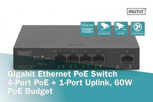 Digitus DN-95330-1 Gigabit PoE Switch – 4. kép