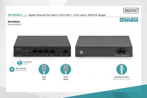 Digitus DN-95330-1 Gigabit PoE Switch – 5. kép