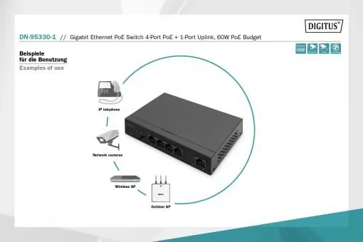 Digitus DN-95330-1 Gigabit PoE Switch – 6. kép