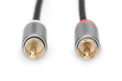 Digitus DB-510330-010-S Audio adapter cable, 3.5 mm stereo jack to RCA 1m Black – 2. kép