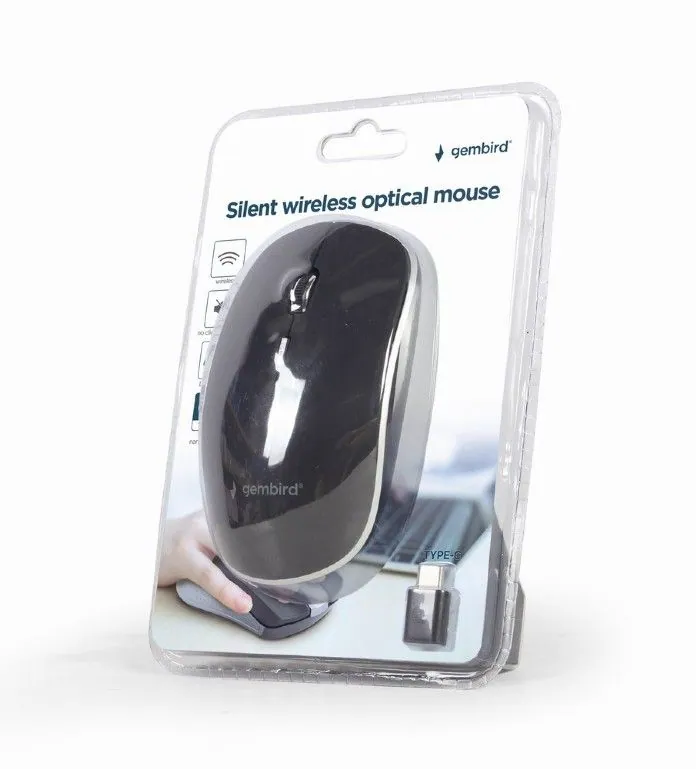 Gembird MUSW-4BSC-01 Silent Wireless Mouse Black – 3. kép