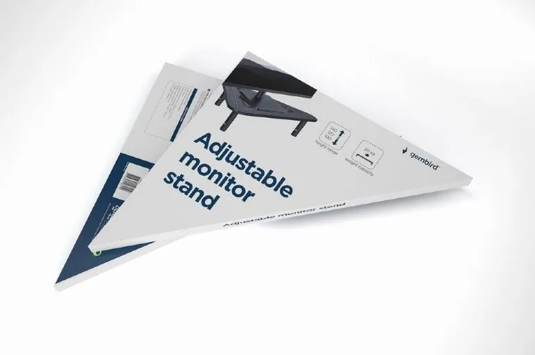 Gembird MS-TABLE-02 Adjustable Triangle Monitor Stand Black – 4. kép
