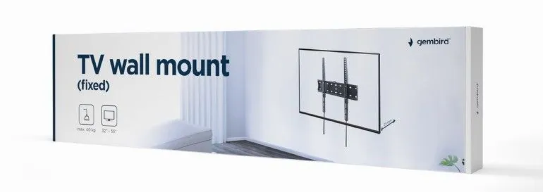 Gembird WM-55F-02 Fixed TV Wall Mount 32”-55" Black – 3. kép