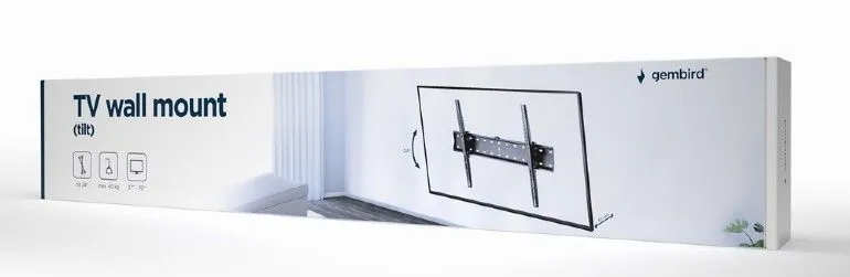 Gembird WM-70T-02 Tilt TV Wall Mount 37”-70” Black – 3. kép