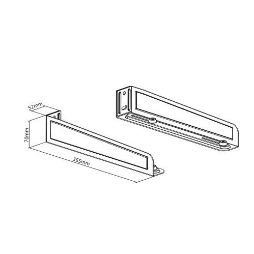 Gembird WM-U35-01-W Universal Heavy Duty Steel Wall Brackets White – 4. kép