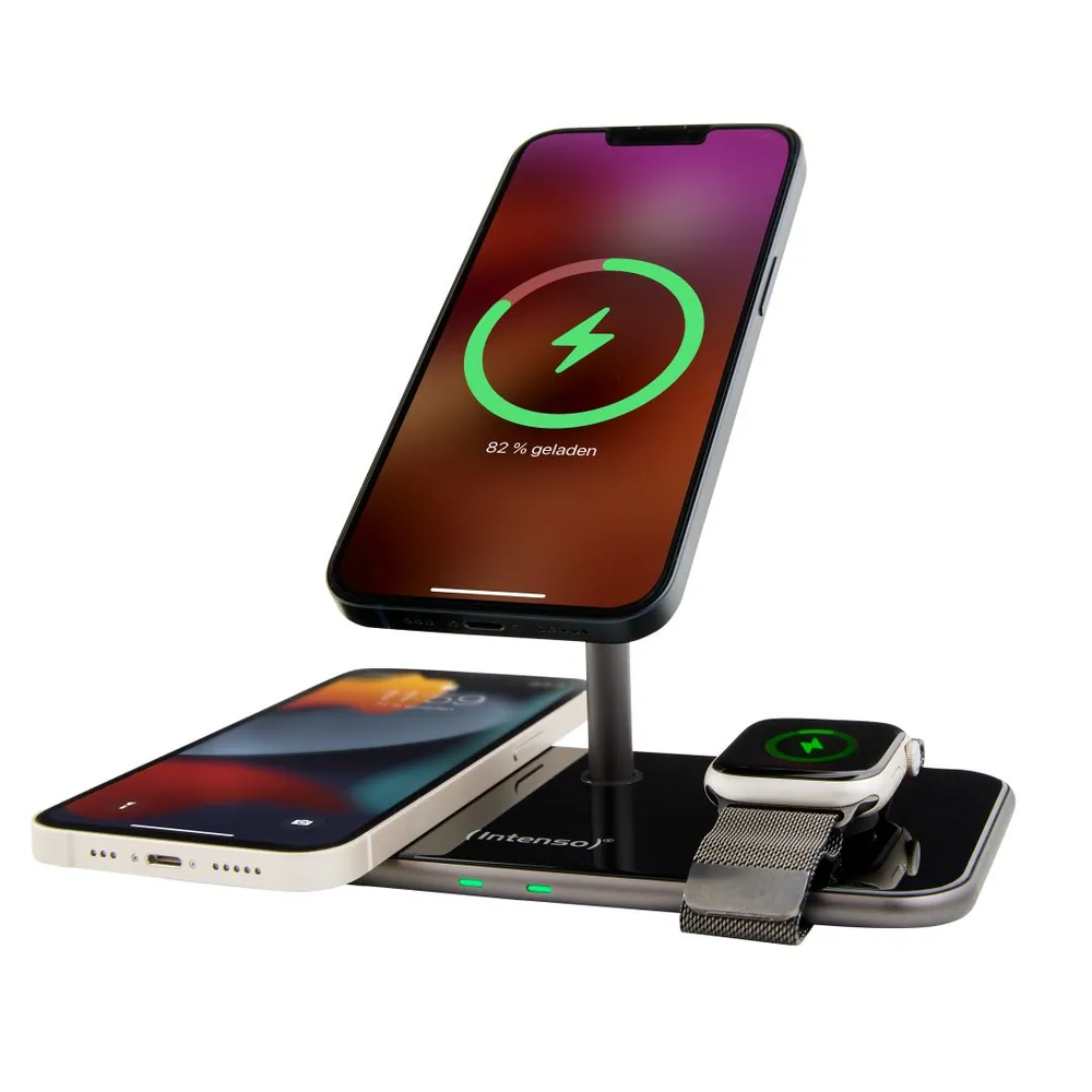 Intenso MB13 3in1 Magnetic Wireless Charger Black – 3. kép