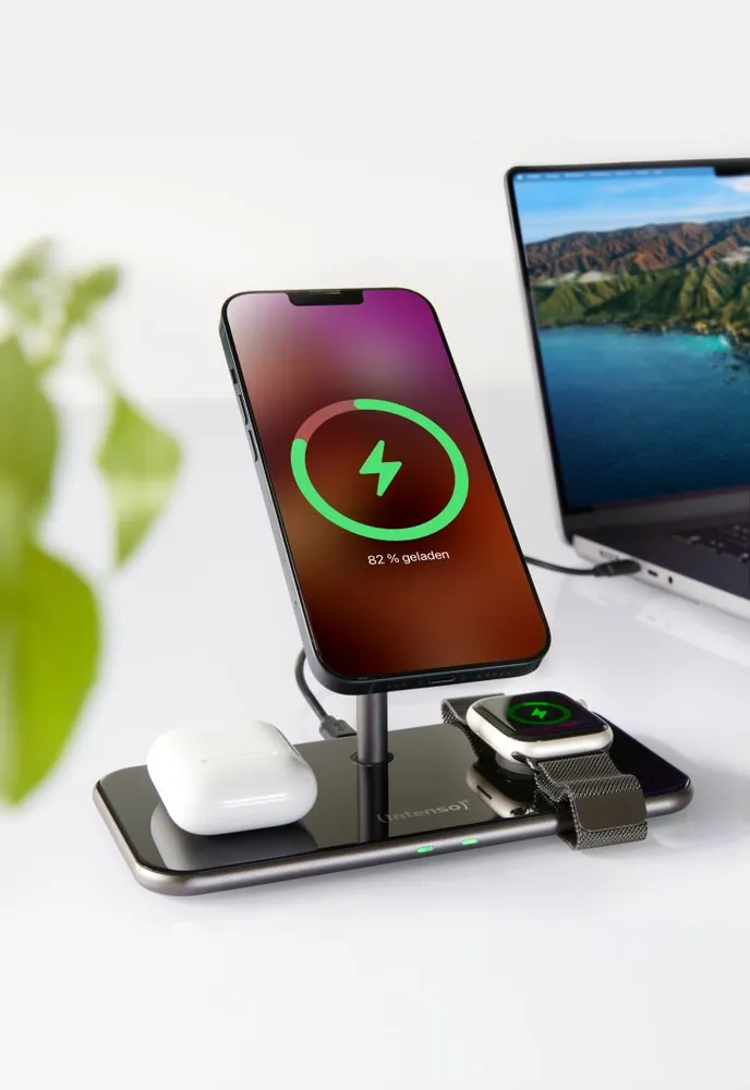 Intenso MB13 3in1 Magnetic Wireless Charger Black – 4. kép