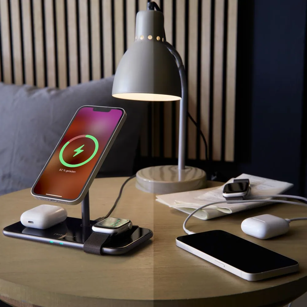 Intenso MB13 3in1 Magnetic Wireless Charger Black – 6. kép