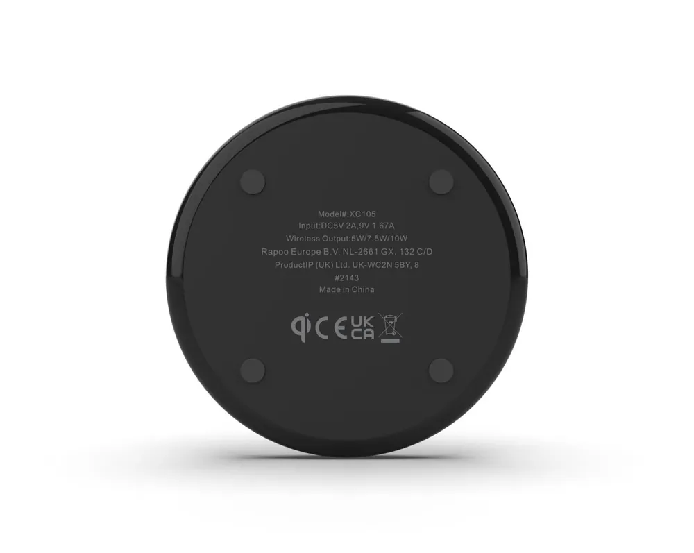 Rapoo XC105 Wireless Charging Pad Black – 3. kép